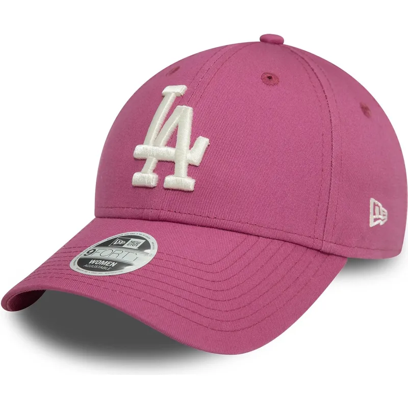 kapa-zaobljena-ruzicasta-podesiv-9forty-league-essential-los-angeles-dodgers-mlb-new-era