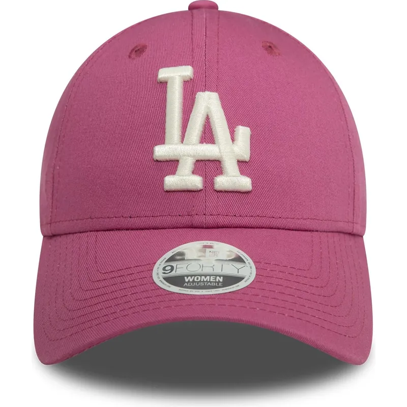 kapa-zaobljena-ruzicasta-podesiv-9forty-league-essential-los-angeles-dodgers-mlb-new-era