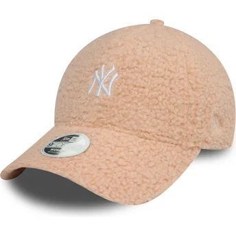Cap zaobljena pink adjustable strap 9FORTY Borg New York Yankees MLB New Era