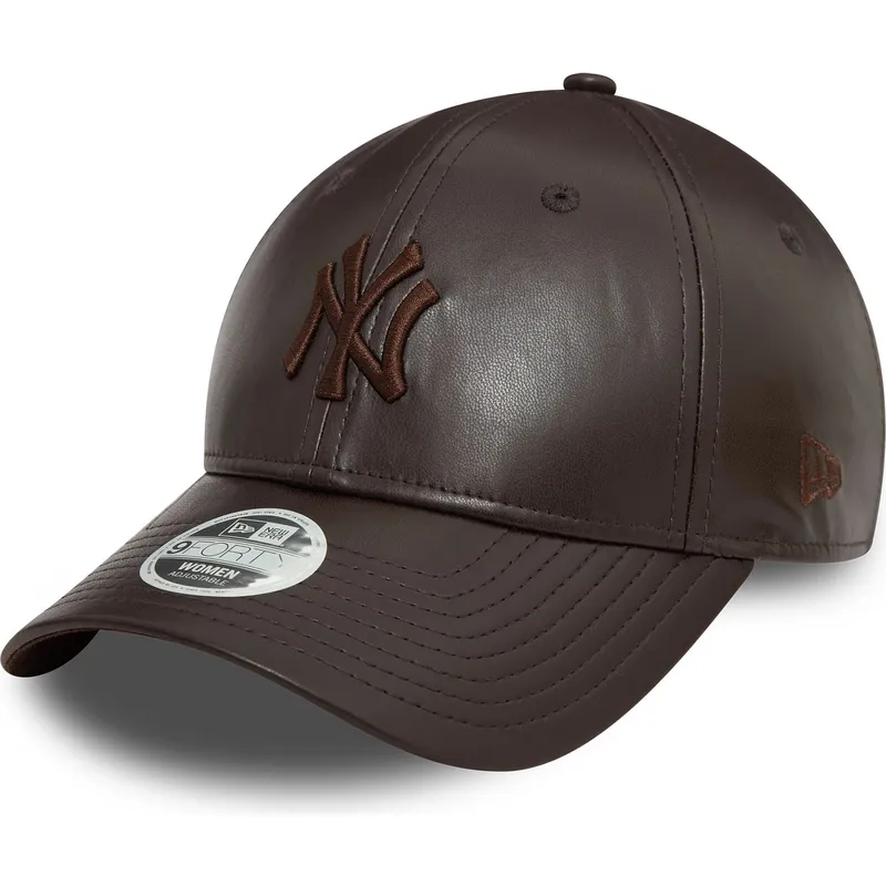 kapa-zaobljena-smeda-podesiv-9forty-midi-pu-new-york-yankees-mlb-new-era