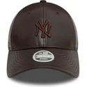 kapa-zaobljena-smeda-podesiv-9forty-midi-pu-new-york-yankees-mlb-new-era