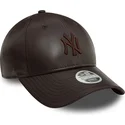 kapa-zaobljena-smeda-podesiv-9forty-midi-pu-new-york-yankees-mlb-new-era