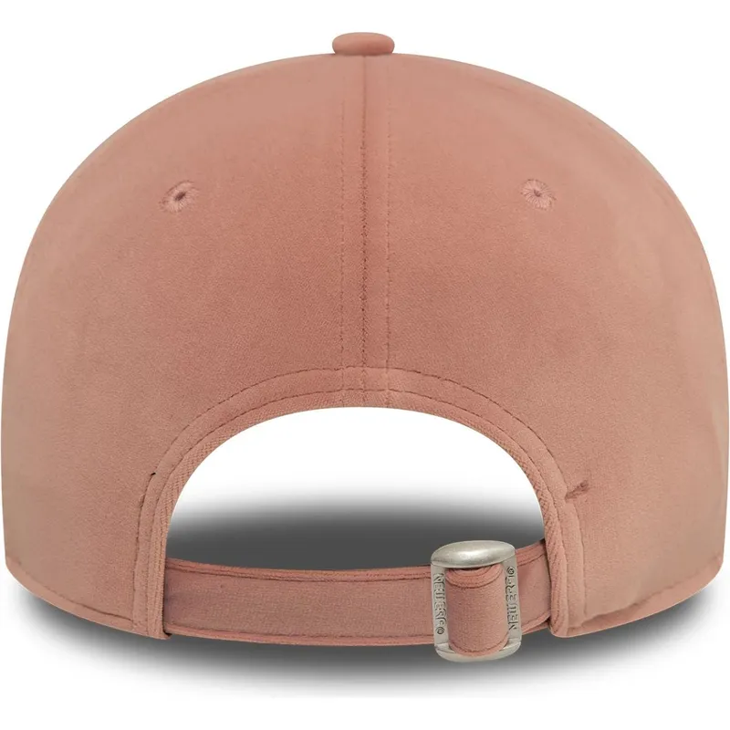 kapa-zaobljena-ruzicasta-podesiv-9forty-velour-diamante-new-york-yankees-mlb-new-era