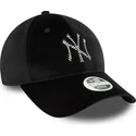 kapa-zaobljena-crna-podesiv-9forty-velour-diamante-new-york-yankees-mlb-new-era