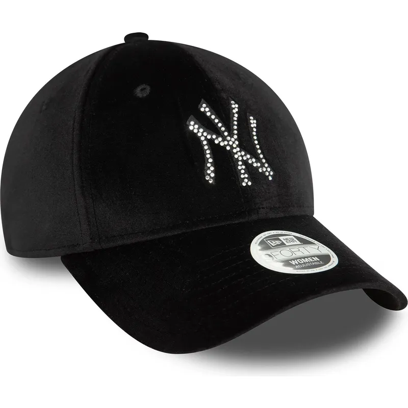 kapa-zaobljena-crna-podesiv-9forty-velour-diamante-new-york-yankees-mlb-new-era