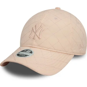Cap zaobljena pink adjustable strap 9TWENTY Padded New York Yankees MLB New Era