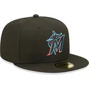 kapa-ravna-crna-prilagodena-59fifty-ac-perf-miami-marlins-mlb-new-era