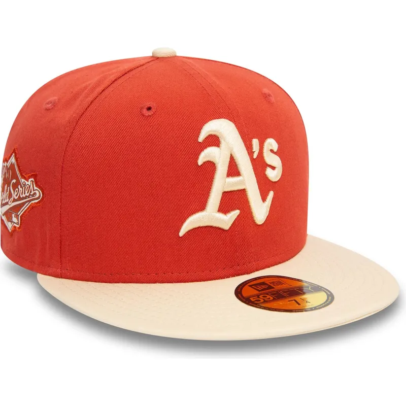 kapa-ravna-narancasta-prilagodena-59fifty-side-patch-oakland-athletics-mlb-new-era kapa-ravna-narancasta-prilagodena-59fifty-side-patch-oakland-athletics-mlb-new-era