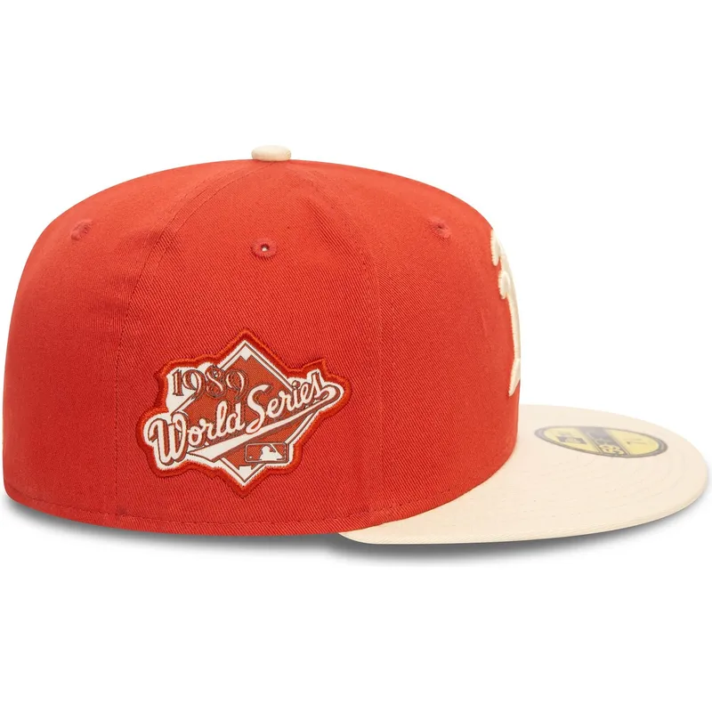 kapa-ravna-narancasta-prilagodena-59fifty-side-patch-oakland-athletics-mlb-new-era kapa-ravna-narancasta-prilagodena-59fifty-side-patch-oakland-athletics-mlb-new-era