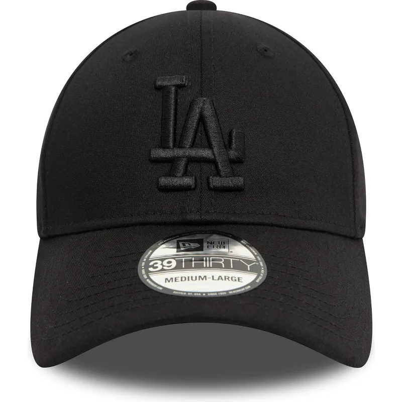 kapa-zaobljena-crna-prilagodena-39thirty-monochrome-los-angeles-dodgers-mlb-new-era