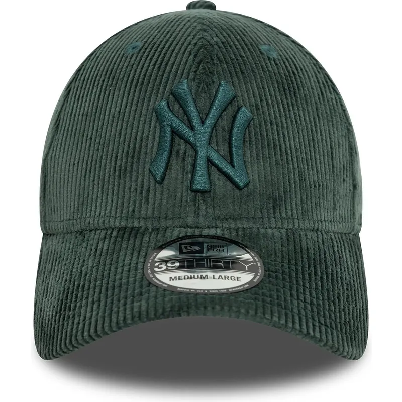 kapa-zaobljena-zelena-prilagodena-39thirty-cord-new-york-yankees-mlb-new-era