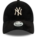 kapa-zaobljena-crna-podesiv-9forty-cord-new-york-yankees-mlb-new-era
