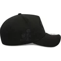 new-era-curved-brim-black-logo-9forty-e-frame-monochrome-chicago-bulls-nba-black-snapback-cap