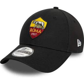 Kape zaobljena crna podesiva traka 9FORTY Core Associazione Sportiva Roma Serie A New Era