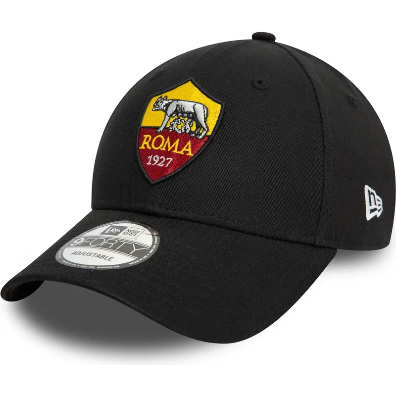 cap-zaobljena-black-adjustable-strap-9forty-core-associazione-sportiva-roma-serie-a-new-era