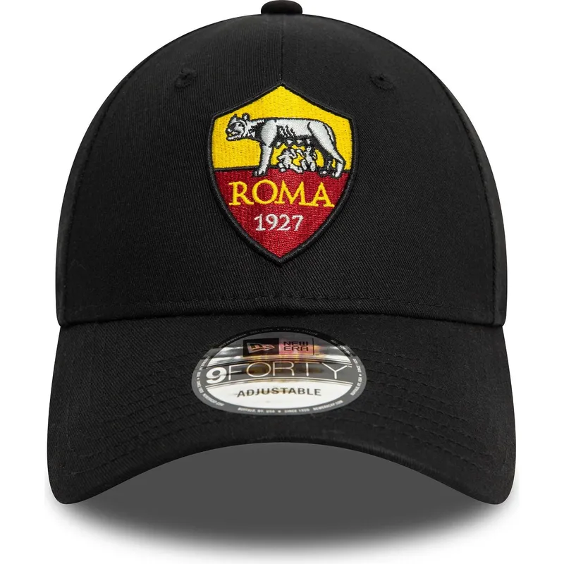 cap-zaobljena-black-adjustable-strap-9forty-core-associazione-sportiva-roma-serie-a-new-era