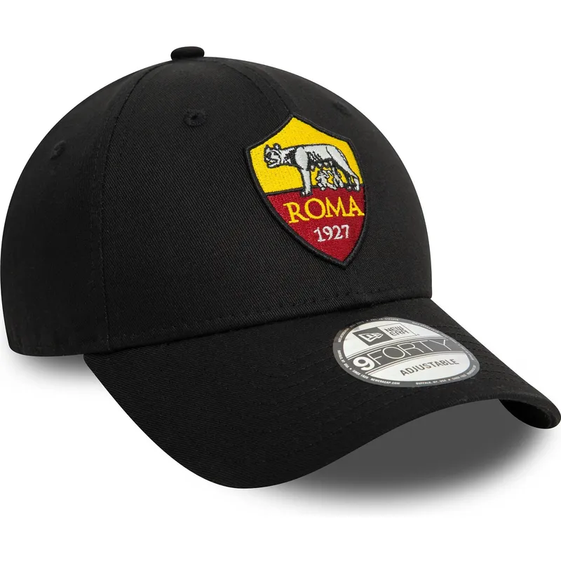 cap-zaobljena-black-adjustable-strap-9forty-core-associazione-sportiva-roma-serie-a-new-era