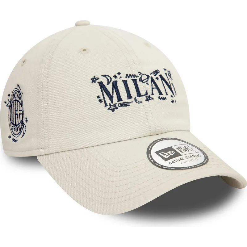 cap-zaobljena-beige-adjustable-strap-9twenty-scribble-ac-milan-serie-a-new-era