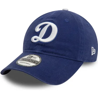 Kape zaobljena plava podesiva traka 9TWENTY Core Classic Los Angeles Dodgers MLB New Era