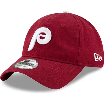 Kape zaobljena crvena podesiva traka 9TWENTY Core Classic Philadelphia Phillies MLB New Era