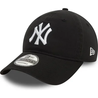 Kapa zaobljena crna podesiv 9TWENTY Washed New York Yankees MLB New Era