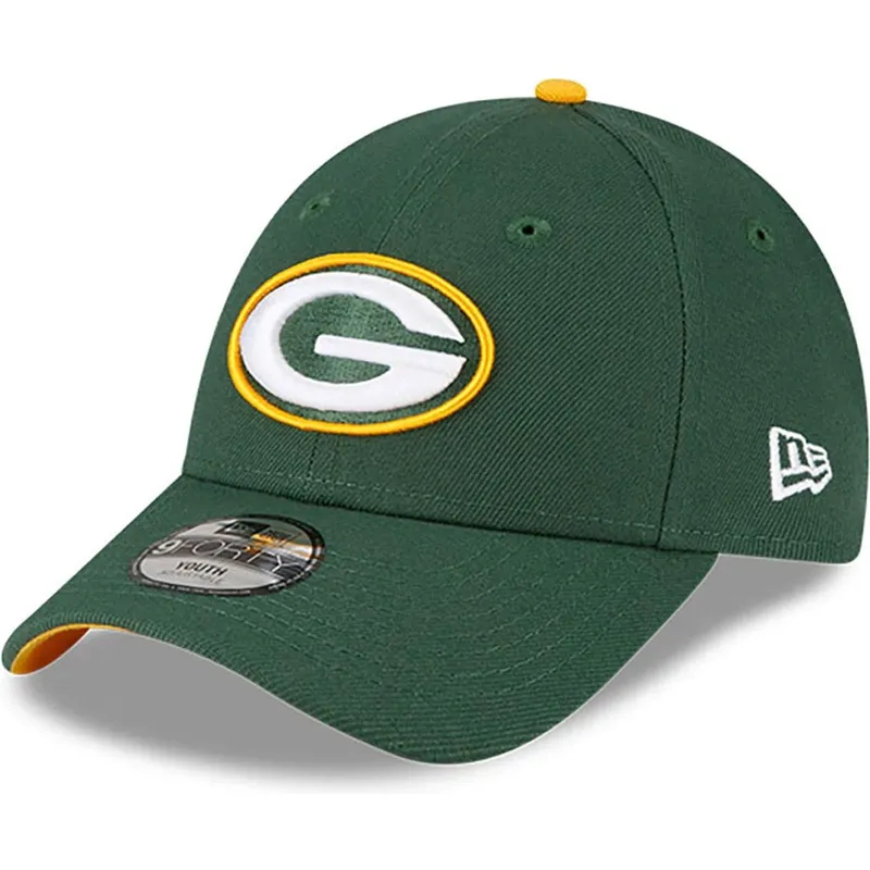 cap-zaobljena-green-adjustable-strap-za-djecu-9forty-the-league-green-bay-packers-nfl-new-era