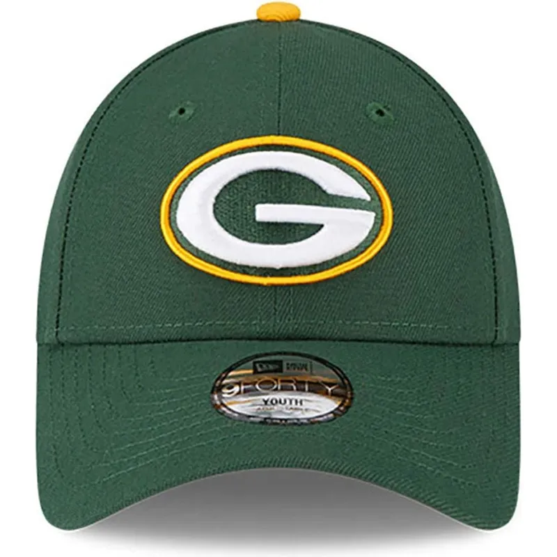 cap-zaobljena-green-adjustable-strap-za-djecu-9forty-the-league-green-bay-packers-nfl-new-era