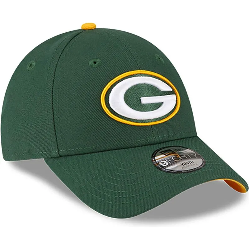 kapa-zaobljena-zelena-podesiv-za-djecu-9forty-the-league-green-bay-packers-nfl-new-era