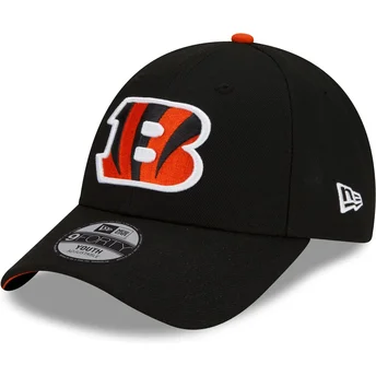 New Era Curved Brim Youth 9FORTY The League Cincinnati Bengals NFL Black Adjustable Cap