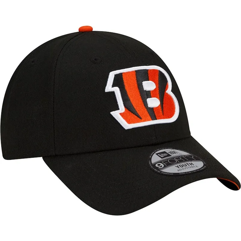 kape-zaobljena-crna-podesiva-traka-za-djecu-9forty-the-league-cincinnati-bengals-nfl-new-era