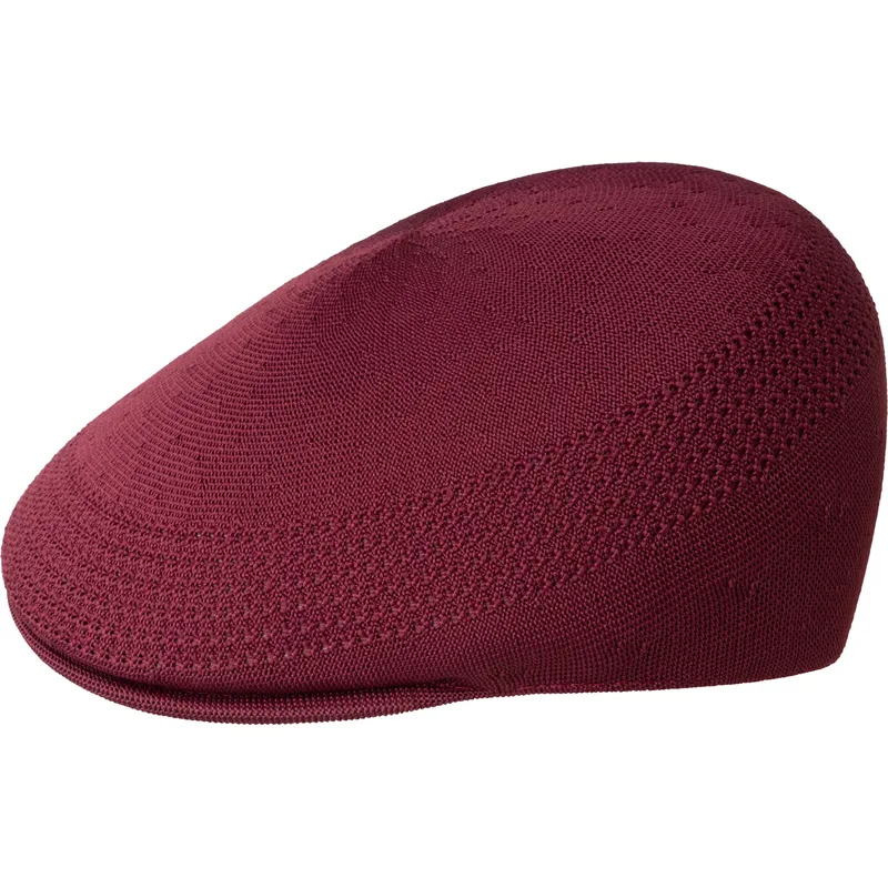 kangol-seamless-tropic-507-cranberry-maroon-flat-cap