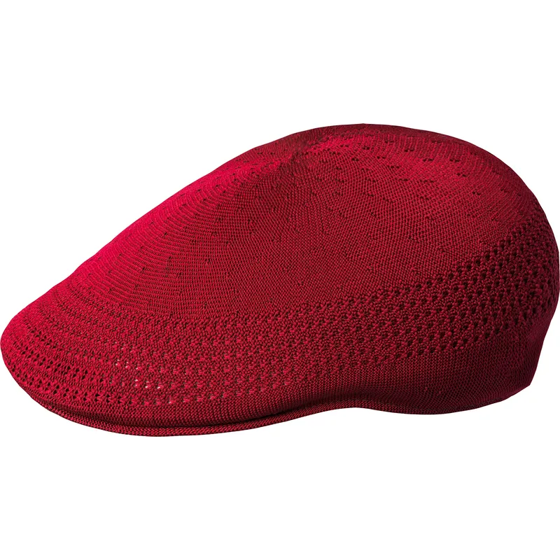 kangol-tropic-507-ventair-scarlet-red-flat-cap