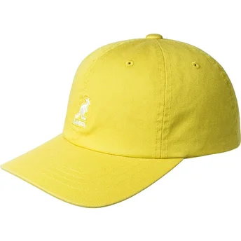 Kapa zaobljena žuta podesiv Washed Baseball Lemon Sorbet Kangol