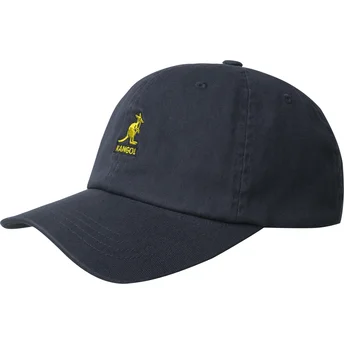 Kapa zaobljena mornarsko plava podesiv Washed Baseball Navy Kangol