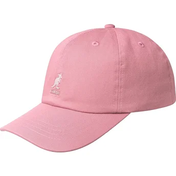 Kapa zaobljena ružičasta podesiv Washed Baseball Pepto Kangol