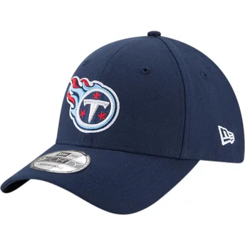 New Era Curved Brim 9FORTY The League Tennessee Titans NFL Navy Blue Adjustable Cap