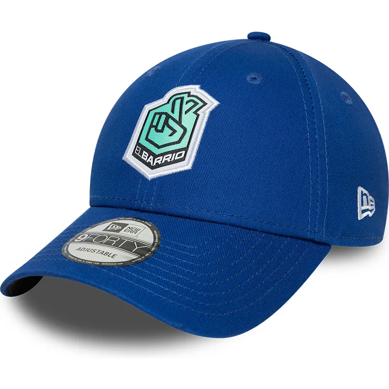 cap-zaobljena-blue-adjustable-strap-9forty-core-el-barrio-kings-league-new-era