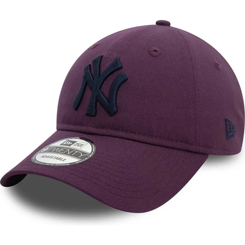 kapa-zaobljena-ljubicasta-podesiv-9twenty-league-essential-new-york-yankees-mlb-new-era