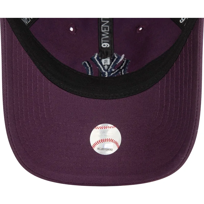 kapa-zaobljena-ljubicasta-podesiv-9twenty-league-essential-new-york-yankees-mlb-new-era