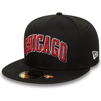 Cap ravna black ajustada 59FIFTY Statement Chicago Bulls NBA New Era