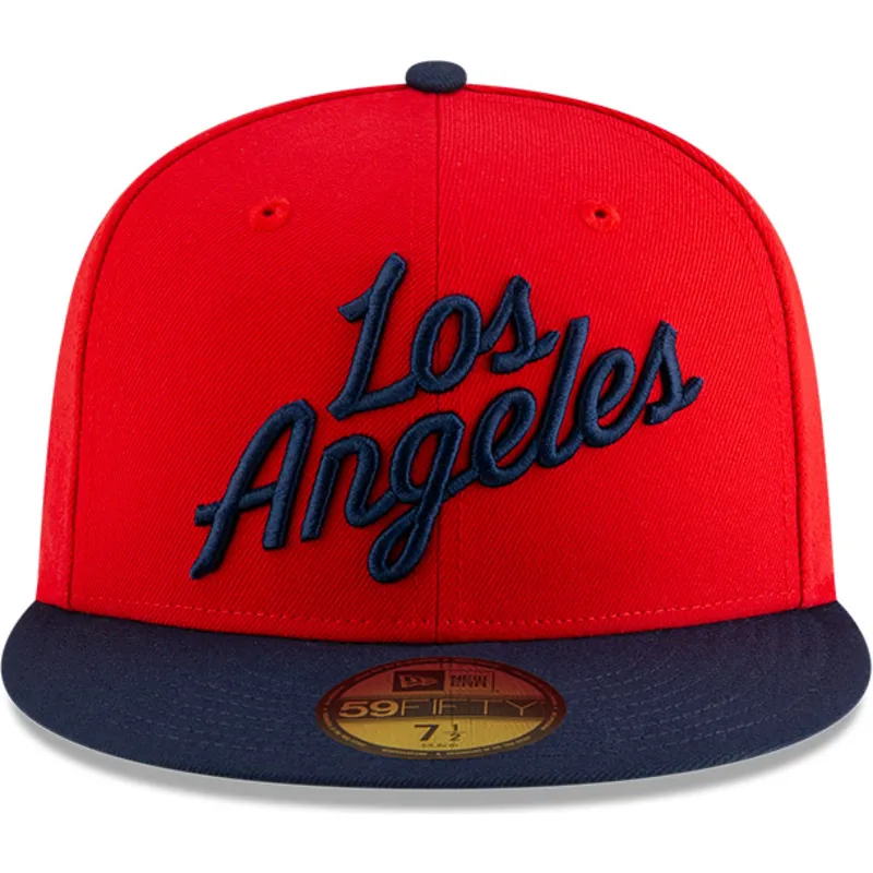 cap-ravna-red-ajustada-59fifty-statement-los-angeles-clippers-nba-new-era