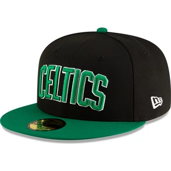 Kape ravna crna prilagođen 59FIFTY Statement Boston Celtics NBA New Era