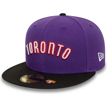 Cap ravna violet ajustada 59FIFTY Classic Toronto Raptors NBA New Era