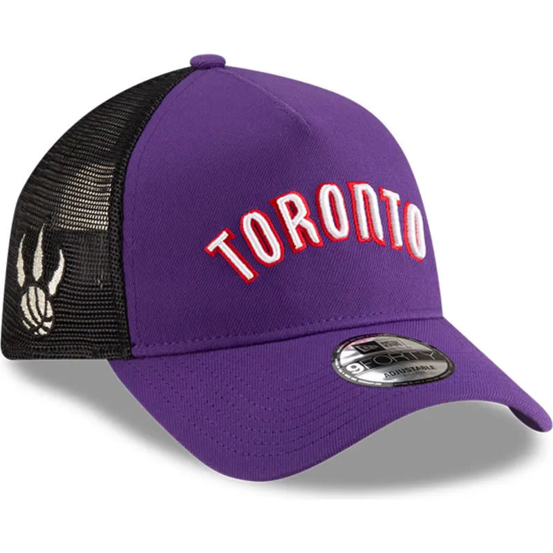 cap-zaobljena-violet-snapback-a-frame-classic-toronto-raptors-nba-new-era