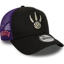 kapa-zaobljena-crna-snapback-a-frame-classic-toronto-raptors-nba-new-era