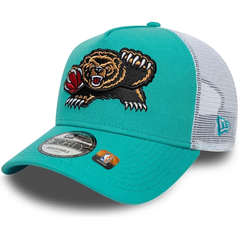 kapa-zaobljena-zelena-snapback-a-frame-classic-memphis-grizzlies-nba-new-era