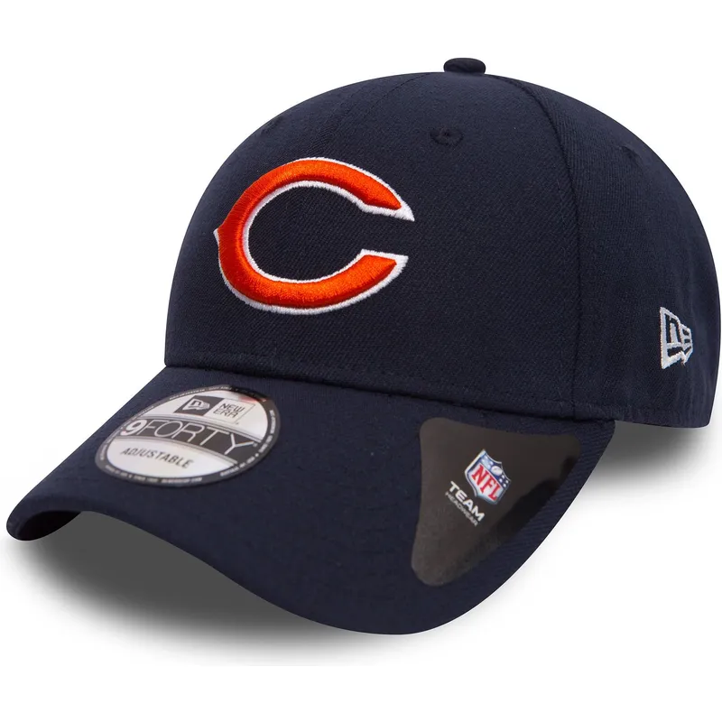 cap-zaobljena-navy-blue-adjustable-strap-9forty-the-league-chicago-bears-nfl-new-era