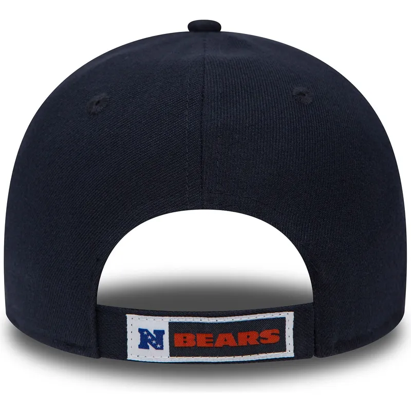cap-zaobljena-navy-blue-adjustable-strap-9forty-the-league-chicago-bears-nfl-new-era