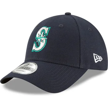 Kapa zaobljena mornarsko plava podesiv 9FORTY The League Seattle Mariners MLB New Era