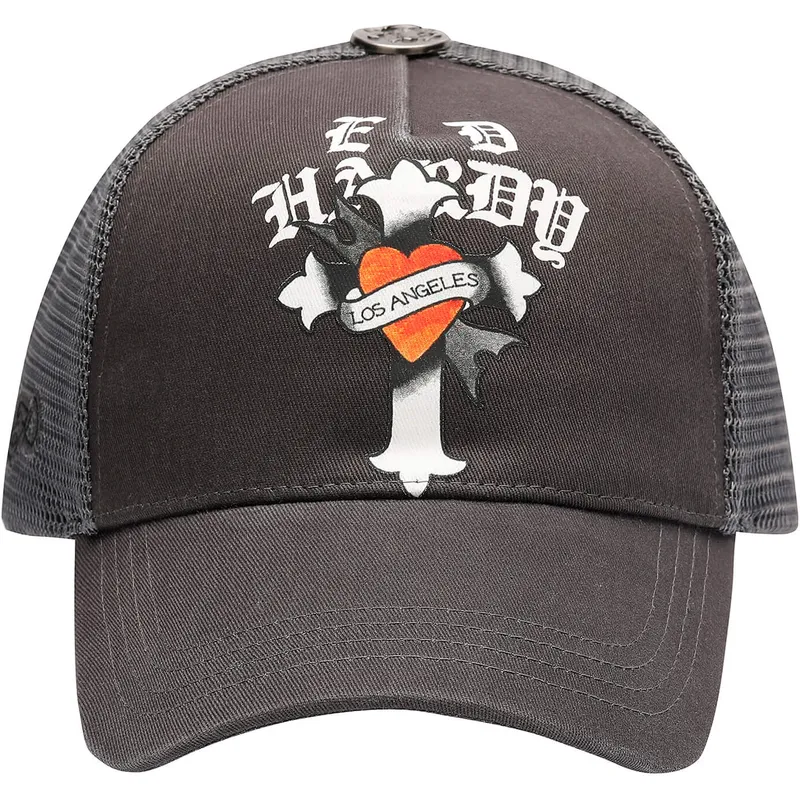 cap-zaobljena-black-snapback-ed-hardy